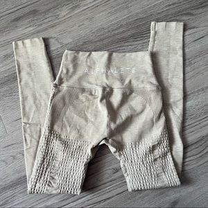 ALPHALETE Taupe/Tan Seamless Leggings